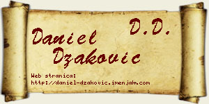 Daniel Džaković vizit kartica